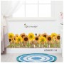 Sale! Stickere decorative, Floarea soarelui, Galben/maro, 30x90 cm, ASMG93-34