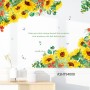 Sale! Stickere decorative, Floarea soarelui/frunze, Galben/rosu/verde, 78x115 cm, ASHT94008