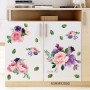 Sale! Stickere decorative, Bujor, Rosu/roz/violet, 95x120 cm, ASHM92060