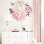 Sale! Stickere decorative, Flori, Bej/roz, 49x49 cm, ASFX-D03