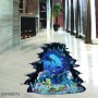Sale! Stickere decorative, 3D efect, Delfini/lumea subacvatică, Albastru, 69.5x88 cm, ASFX82015