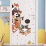 Sale! Stickere decorative, Cățeluși, Maro/portocaliu/gri, 66x45 cm, ASMG93-59