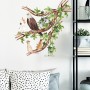 Sale! Stickere decorative, Vultur/plante/koala/papagal, Verde/maro/crem, 49x50 cm, ASFX-E677