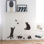 Sale! Stickere decorative, Pisici, Negru, 53x94 cm, ASFX1180
