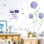 Sale! Stickere decorative, Păpădie/fluturi, Mov albastru, 98x145 cm, ASSK9124B