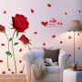 Sale! Stickere decorative, Trandafir, Rosu, 155x230 cm, ASXL8178