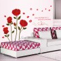 Sale! Stickere decorative, Trandafir, Rosu, 75x120 cm, ASAY6005