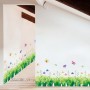 Sale! Stickere decorative, Plante verzi/flori/fluturi, Verde/mov/roz, 33x137 cm, ASXL7183