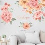 Sale! Stickere decorative, Flori, Roz/roz galben/verde, 57x93 cm, ASMG9113