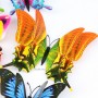 Stickere decorative, Set 12 Fluturi 3D, Roz/galben/bleu, Intre 6 şi 12 cm, ASF002