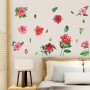 Sale! Stickere decorative, Bujor, Rosu/roz, 90x100 cm, ASHM92061