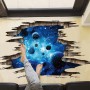 Sale! Stickere decorative, 3D efect, Planete interstelare, Albastru, 67x110 cm, ASFX9604