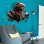 Stickere decorative, 3D efect, Dinozauri, Maro/gri, 75x75 cm, ASXL8316