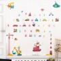 Sale! Stickere decorativ, Alfabetul Vesel/jucării vehicul, Multicolor, ASFX105