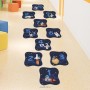 Sale! Stickere educativ, Mini game cu cifra, Rachete, Albastru, 120x46 cm, ASFX-E80