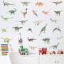 Sale! Stickere decorative, Dinozauri, Multicolor, Verde/portocaliu, ASFX-D186